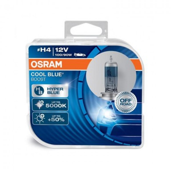 Halogen-OSRAM-COOL-BLUE-BOOST-H4-P43t-12V-100/90W-DUO 
